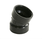 1-1/2^ ABS 22-1/2deg Elbow SxS -75 pcs/case