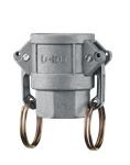 1-1/4^ Aluminum FPT x Female Camlock Coupler D