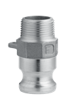 1-1/4^ Aluminum  MPT x Male Camlock Adapter F