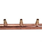 1-1/4^ x 72^ Copper Manifold with 24 3/4^ Copper Outlets