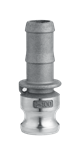 1^ Aluminum Hose Barb X  Male Camlock Adapter E