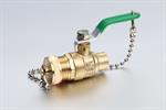 1^ COPPER SWEAT x 3/4^ GHT LF Brass Ball Valve With Safety Cap