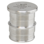 1^ Cold Expansion PEX Plug, 304SS