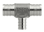 1^ x 1^ x 1/2^  PEX Tee, 304SS