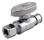 1/2^ Cold Expansion Pex x 3/8^ Comp1/4 Turn, **Straight** Supply Valve