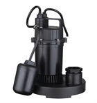 1/3 HP Thermoplastic Sump Pump with Tethered Float