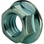 1/4^- GR5 Zinc Hex Flange Lock Nut - 100/Pkg