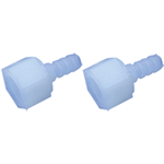 1/4^ Hose Barb x 1/4^ Female Thread Nylon Swivel Fitting, 2pk