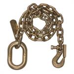 1/4^ x 5' G70 Safety Chain / Safety Grab Hook & Clevis Link