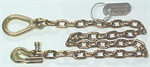 1/4^ x 5' G70 Safety Chain / Safety Grab Hook & Clevis Link