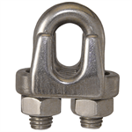 1/8^ Wire Rope Cable Clamp Stainless Steel