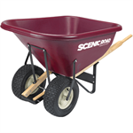 10 CUBIC 800LB Capacity Extra Heavy Duty Wheel Barrow w/2 Turf Tires