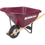 10 CUBIC 800LB Capacity Extra Heavy Duty Wheel Barrow with 1 Knobby