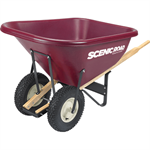 10 CUBIC 800LB Capacity Extra Heavy Duty Wheel Barrow with 2 Knobby
