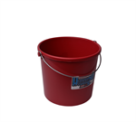 10 Quart/9.46L.Farm Pail-Red, 12/Case