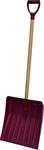 14^ Barn/Snow Shovel With 40^ Wood Handle and Poly D Grip