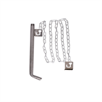 18^ 304SS Single Outlet Hanging Waterer Kit w/8' chain & ceiling bracket