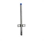 18^ Single Outlet pipe with 1 mounting plate - SS.