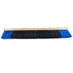18^ Soft Push Broom HEAD ONLY with Hardware Kit NO HANDLE  Black/Blue