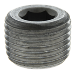 2^Countersunk Black Hex Plug