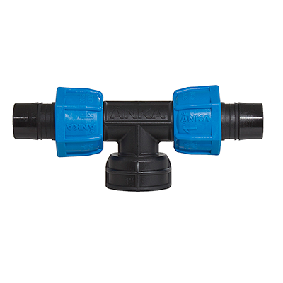 3/4" Pipe x 3/4" Pipe x 3/4" FPT Tee