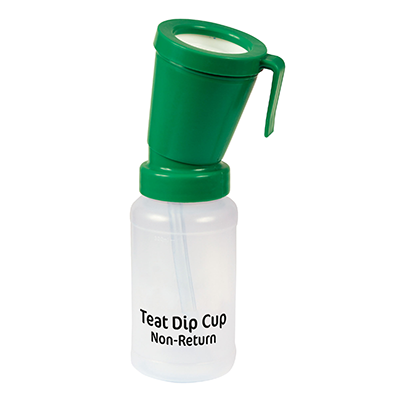 300 ml Teat Dip Cup Non Return Green