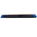 36^ Soft Push Broom HEAD ONLY with Hardware Kit NO HANDLE Black/Blue