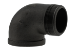4^ 90deg Black Street Elbow
