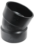 4^ ABS 22-1/2°  Elbow SxS - 15 pcs/case