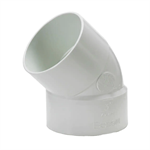 4^ PVC Sewer 45deg Elbow - 30 pcs/Case