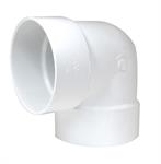 4^ PVC Sewer 90° Elbow - Short - 25 pcs/Case