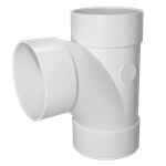 4^ PVC Sewer Sanitary Tee - 12 pcs/Case