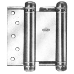 4^ Plated Double Acting  Spring Hinge - sold per pair