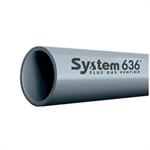 4^ x 10' CPVC Flue Gas Vent Pipe - System 636