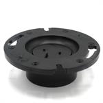 4^ x 3^ ABS Flush Closet Flange With Test Plug - 25 pcs/case