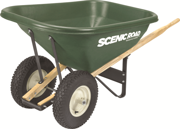 400LB Capacity Green Wheel Barrows