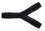 5/8^ Insert Wye  (Black Nylon)
