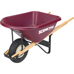 6 CUBIC 800LB Capacity Extra Heavy Duty Wheel Barrow With 1 Knobby