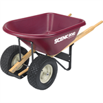 6 CUBIC 800LB Capacity Extra Heavy Duty Wheel Barrow With 2 Turf