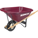 8 CUBIC 800LB Capacity Extra Heavy Duty Wheel Barrow With 1 Flat
