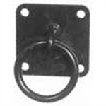 Black Powder Coated Heavy Duty Hitching Ring With Plate