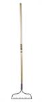 Bow Rake 54in 14-Steel Tine Wood Handle