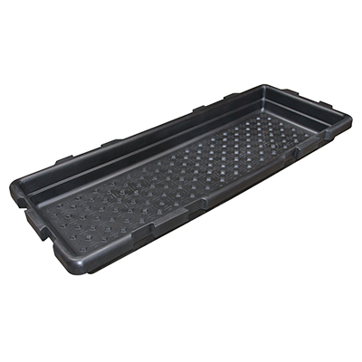 Dairy Foot Bath 80"L x 32"W x 5"H with Interlocking Ends and Sides, Black