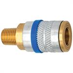 Female Quick Coupler Male Thread Brass & Steel Bar Stock - 1/4^