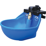 HD Black Cast Bracket w/Blue Poly Bowl, Super Flow valve