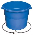 Heated Flat Back Bucket. 16 Gal. 260w