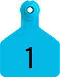 Herdsman Medium Tags. 25/pkg Blue Numbered 1-25