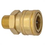 High Pressure 1/2^ Male Quick Coupling. Brass