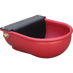 Large Capacity Red Poly Float Bowl 1/2^ MPT Hookup
