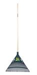 Lawn & Leaf Rake 24in Plastic Head 24-Tine 47in Wood Handle